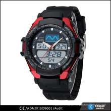 3 atm water resistant watches men, double movement digital watch